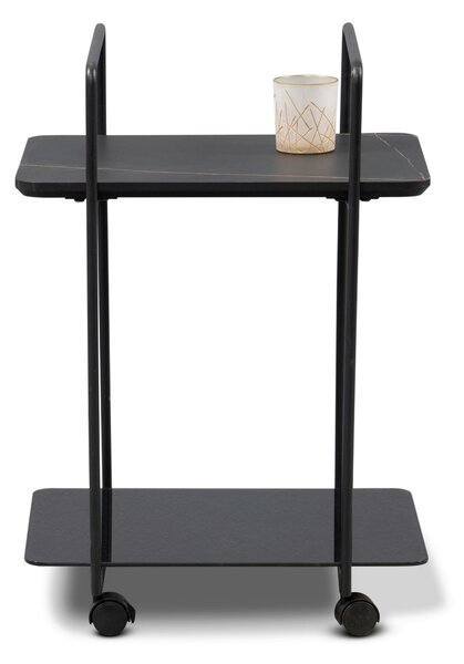 SERVÍROVACÍ VOZÍK, čierna, 45/35/65 cm - Barový nábytok, Online Only