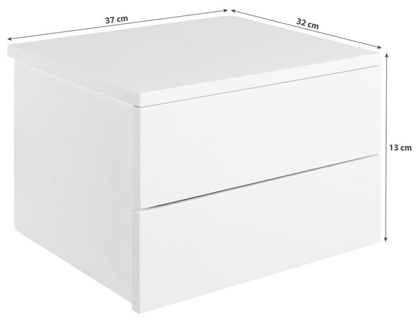 NOČNÝ STOLÍK, čierna, 37/25/32 cm MID.YOU - Online Only spálne, Online Only