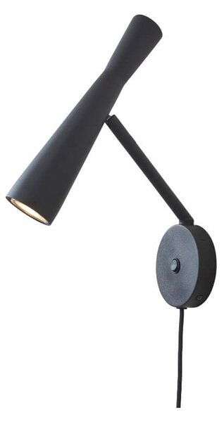 MUZZA Nástenná lampa Ordos čierna