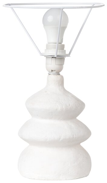 Stolná lampa biela papier-mâché hlina ručná výroba stolová lampa na nočný stolík moderný štýl obývačka spálňa