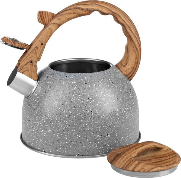Čajník MagicHome, pískací, šedý, 2500 ml