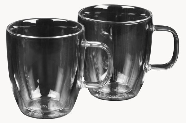 Borosilikátové poháre na kávu Café Chic, 2 ks