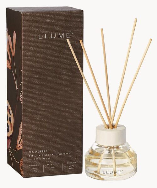 Vonný difúzor Woodfire (Amber, Suede, Cedarwood)