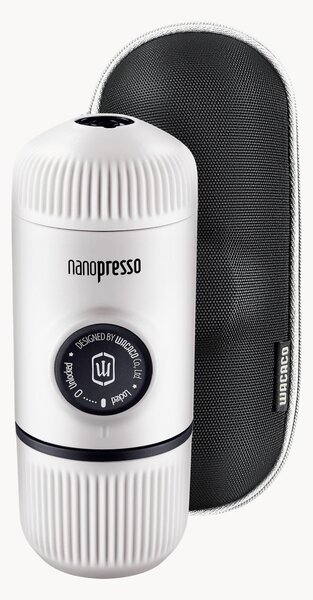 Prenosný kávovar na espresso's tvrdým puzdrom Nanopresso, 5 ks