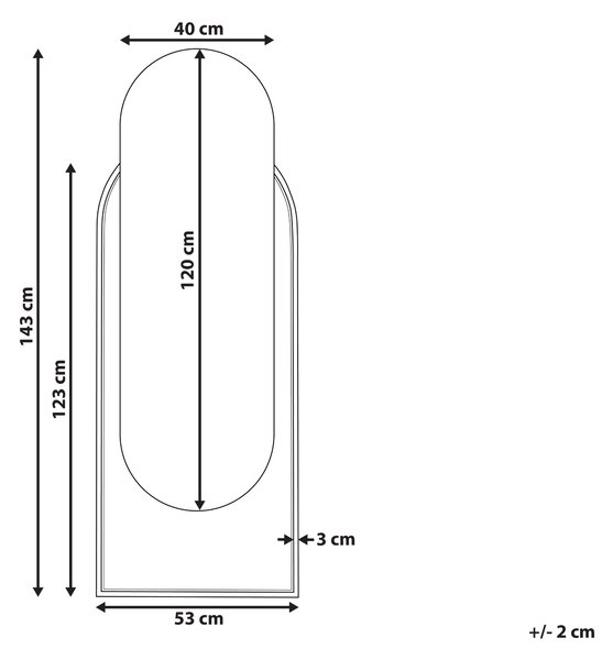 Nástenné zrkadlo prírodné ratanové čierny kovový rám zo železa 53 x 143 cm oválne na stenu obývacia izba spálňa chodba