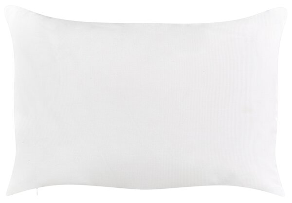 Sada 2 záhradných vankúšov ružová polyester geometrický vzor 40 x 60 cm obdĺžniková moderný štýl vonkajšia terasa vodoodolná