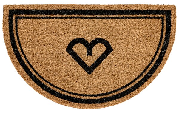 Rohožka prírodná prírodné kokosové vlákno 45 x 75 cm PVC povlak protišmyková jednofarebná rohož so vzorom do interiéru moderná