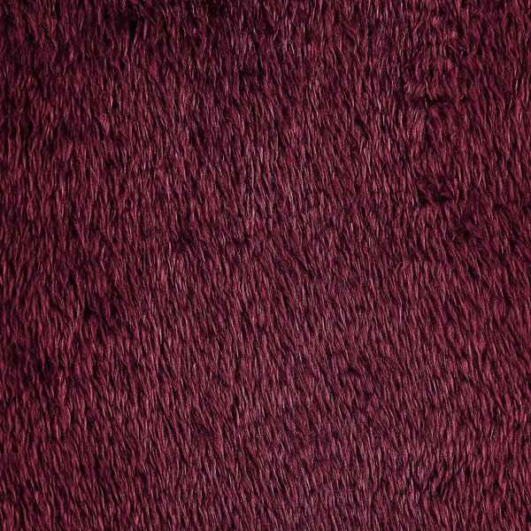 Dekoratívny vankúš bordový umelá kožušina polyester 45 x 45 cm bez vzoru jednofarebný štvorcový tvar boho štýl doplnky