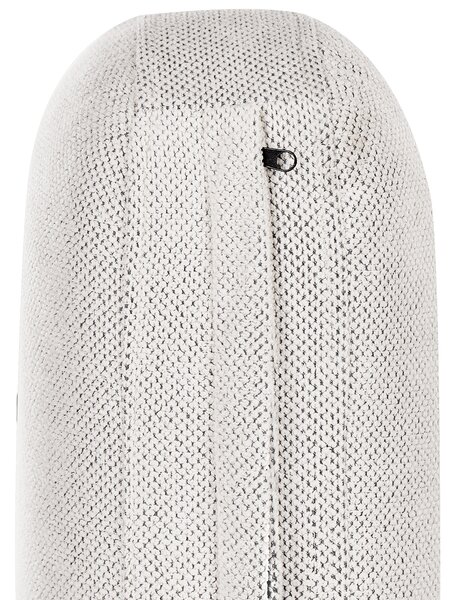 3-miestna pohovka krémová biela polyester látkové čalúnenie drevené nohy s vankúšmi moderný štýl