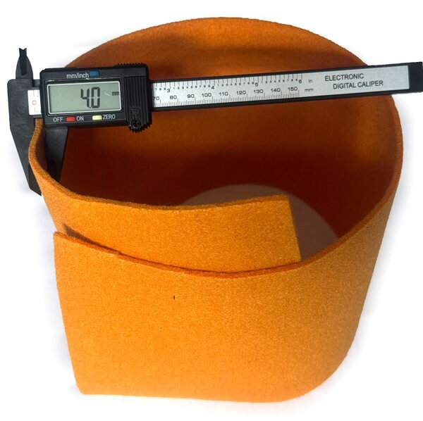 Technický filc 3 mm, farba oranžová, metráž 150 cm