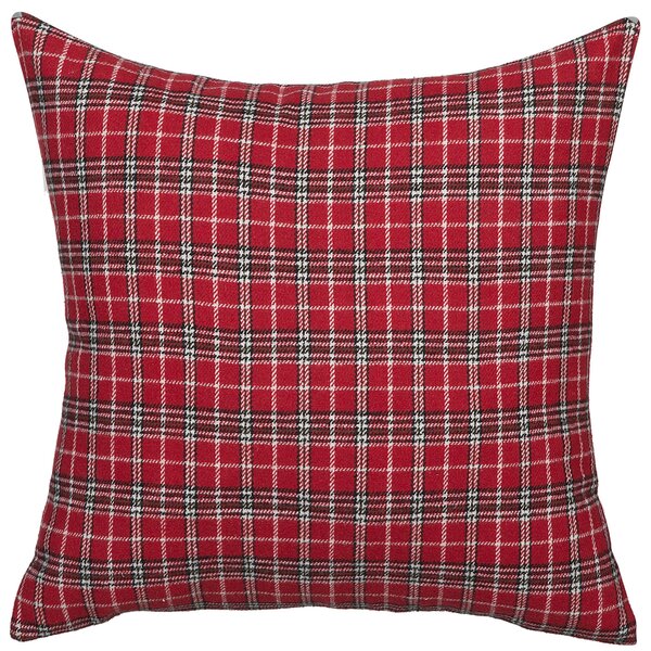 Sada 2 dekoratívnych vankúšov červená sobí vzor 45 x 45 cm moderná dekorácia vianočná
