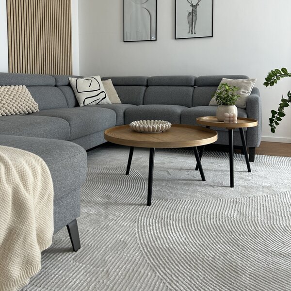Angel Carpet, Kusový koberec Zafiro 25 Cream, 60x110, biela, kancelária