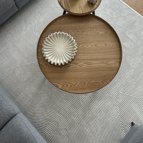Angel Carpet, Kusový koberec Zafiro 25 Cream, 60x110, biela, kancelária