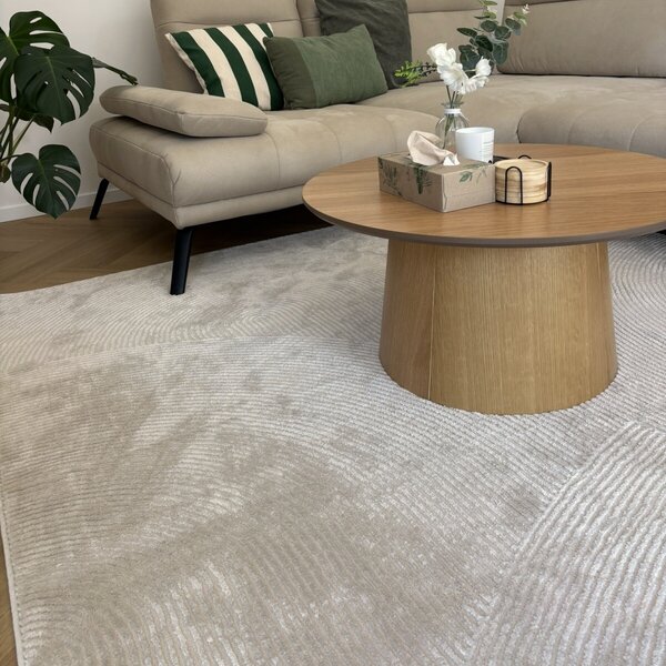 Angel Carpet, Kusový koberec Zafiro 25 Beige, 60x110, béžová, kancelária