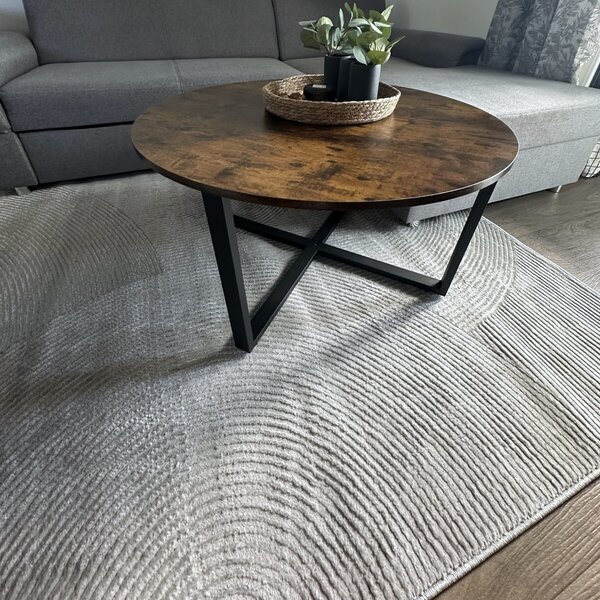 Angel Carpet, Kusový koberec Zafiro 25 Grey, 60x110, šedá, kancelária