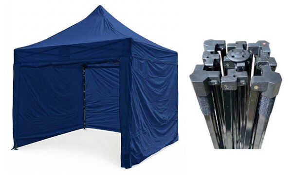 TENTino Nožnicový párty stan 3x3 m STEEL HEXAGON Farba opláštenia: 8A - MODRÁ
