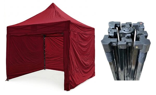 TENTino Nožnicový párty stan 3x3 m STEEL HEXAGON Farba opláštenia: 8A - MODRÁ
