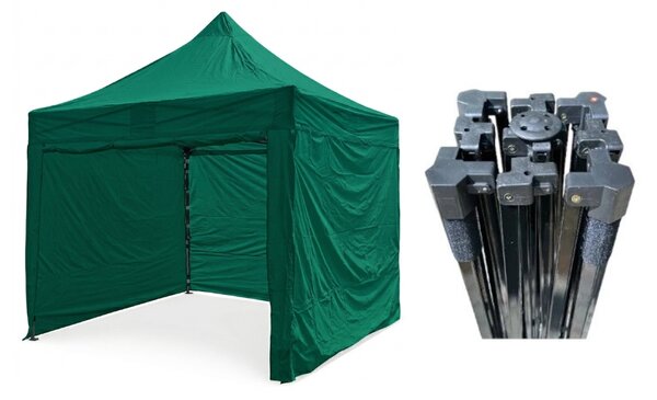 TENTino Nožnicový párty stan 3x3 m STEEL HEXAGON Farba opláštenia: 8A - MODRÁ