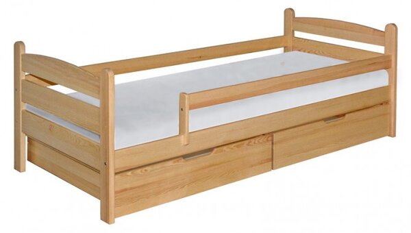 MAXMAX Detská posteľ z MASÍVU 200x90cm SO ŠUPLIKMI - MARY