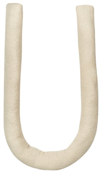 Dekoratívny vankúš béžový 172 x 14 cm teddy čalúnenie dekoračný mäkká výplň doplnky dekorácie obývacia izba spálňa