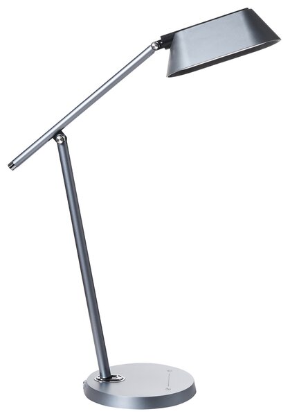 Stolná LED lampa sivá syntetický materiál so stmievačom a časovačom dotyková nastaviteľná moderná kancelária