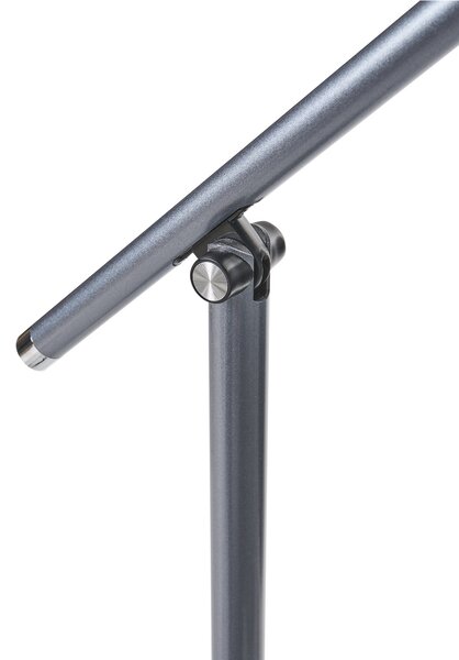Stolná LED lampa sivá syntetický materiál so stmievačom a časovačom dotyková nastaviteľná moderná kancelária