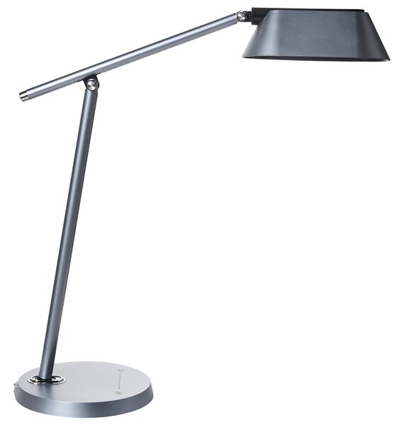 Stolná LED lampa sivá syntetický materiál so stmievačom a časovačom dotyková nastaviteľná moderná kancelária