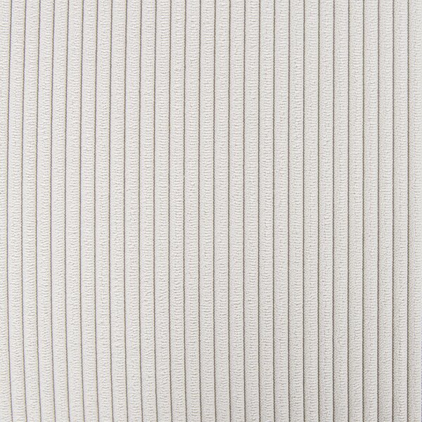 Taburet krémovobiely menčestrový čalúnený 80 x 80 x 35 cm štvorcový minimalistický moderný dizajn