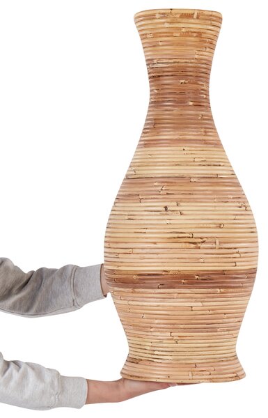 Dekoratívna váza prírodná ratanová 70 cm prírodný štýl bytový doplnok na sušené kvety moderný boho štýl doplnky