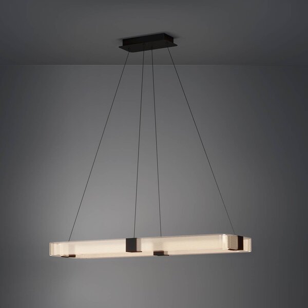 LED závesné svietidlo Stars of Light Mogetonello, čierna, 100 cm, Čierna, Obývacia izba / jedáleň, kov, Moderný