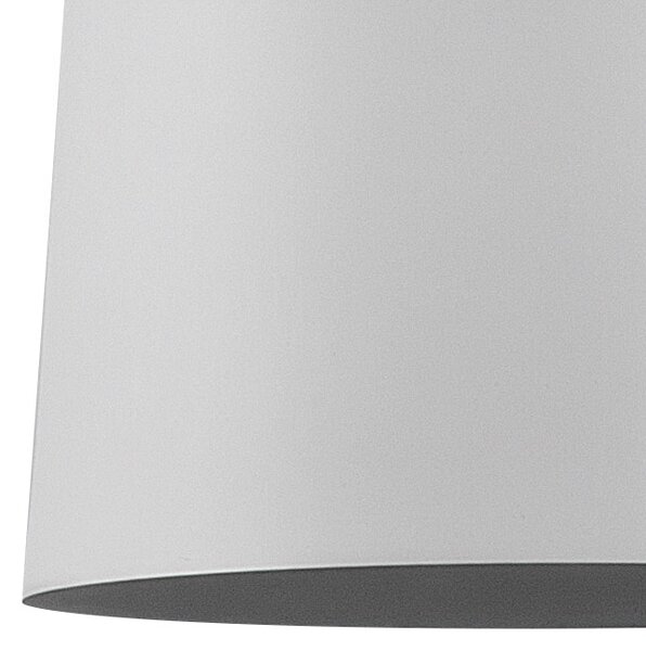 Závesná lampa biela svetlé drevo hliník kovové tienidlo minimalistický moderný štýl obývačka jedáleň