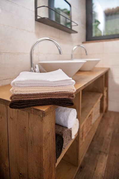 MALFINI Osuška Bamboo Bath Towel - Nugátová | 70 x 140 cm