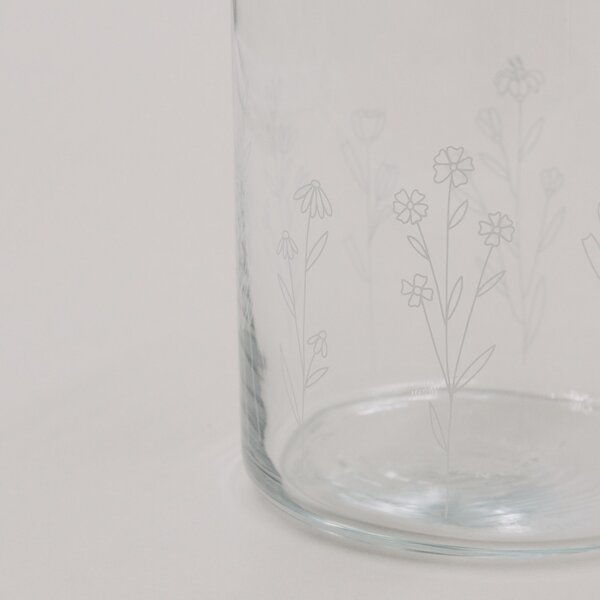 Sklenená váza Floral Clear 14 cm