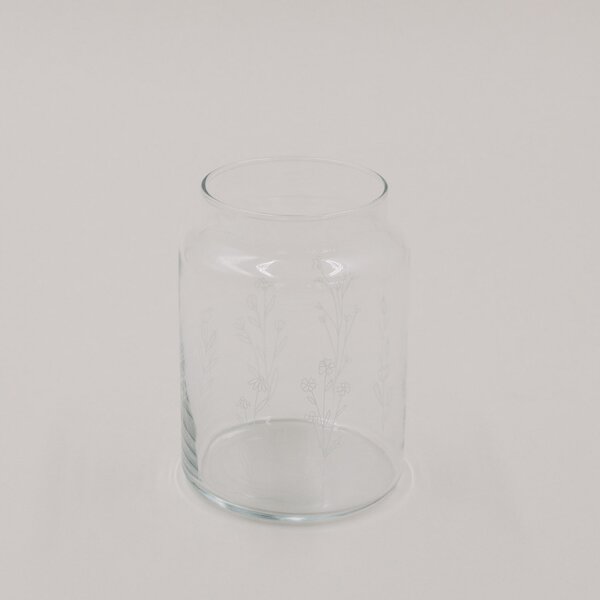 Sklenená váza Floral Clear 14 cm