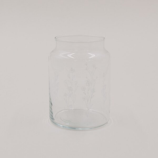 Sklenená váza Floral Clear 14 cm