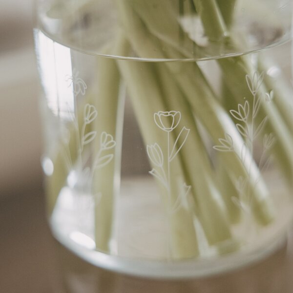 Sklenená váza Floral Clear 14 cm