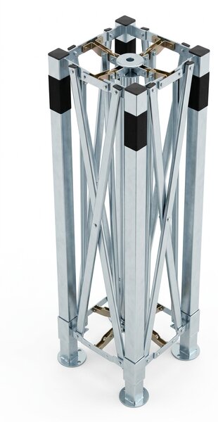 JAKS Nožnicový stan PREMIUM QUALITY čierny 3 m x 3 m
