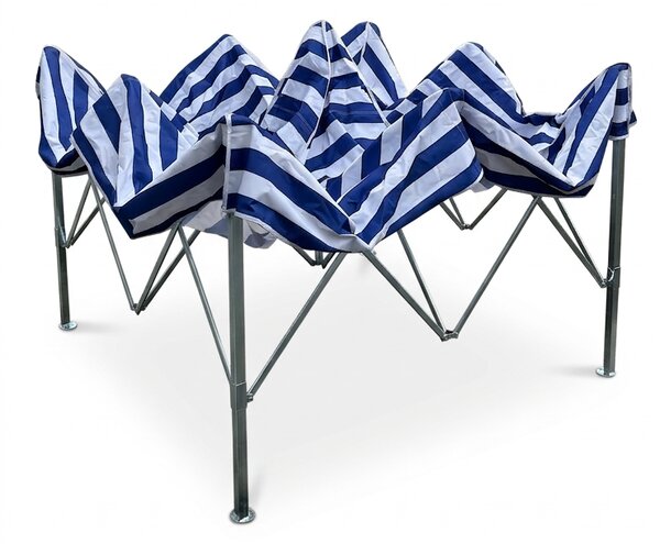 JAKS Nožnicový stan PREMIUM QUALITY čierny 3 m x 3 m