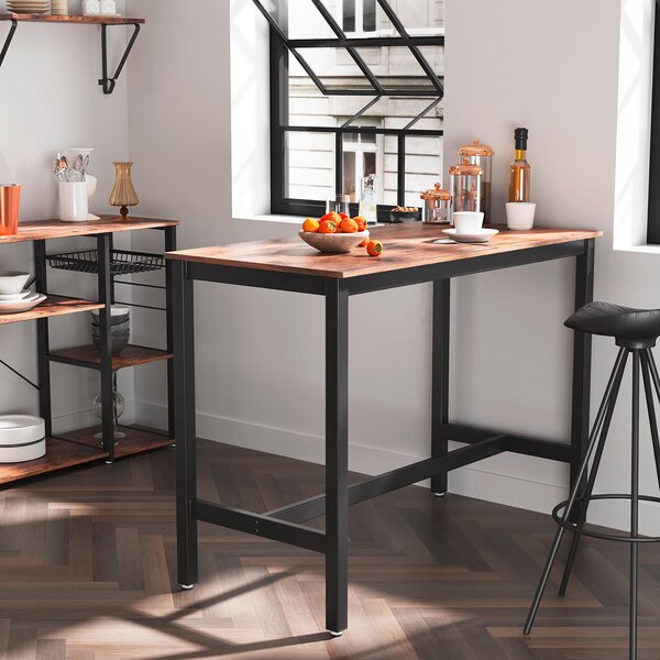 BAROVÝ STÔL, hnedá, čierna, 120/60/90 cm Boxxx - Online Only jedálne, Online Only