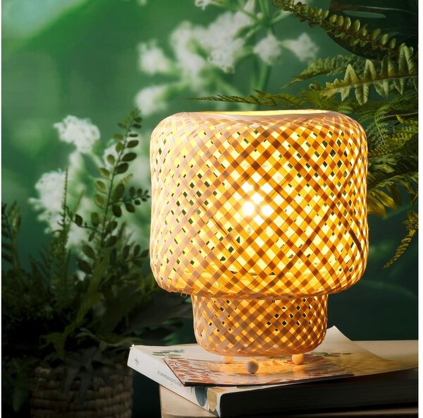 ONLI - Stolná lampa BAMBOO 1xE27/22W/230V bambus