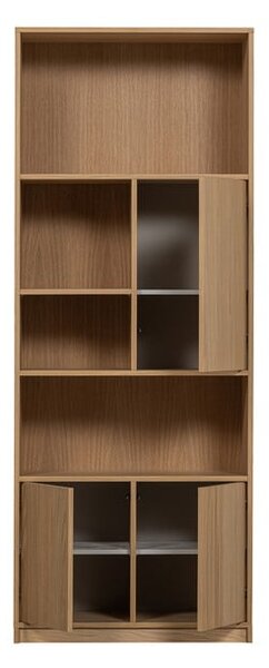 Modulárna knižnica v dekore duba v prírodnej farbe 77x199 cm Modulair – vtwonen