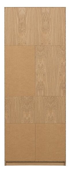 Modulárna knižnica v dekore duba v prírodnej farbe 77x199 cm Modulair – vtwonen