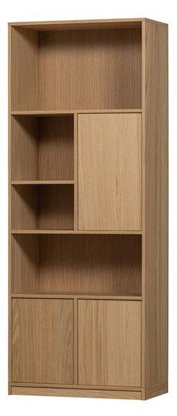 Modulárna knižnica v dekore duba v prírodnej farbe 77x199 cm Modulair – vtwonen