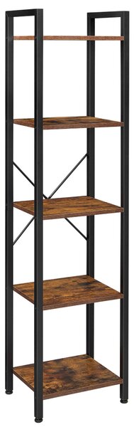 REGÁL, hnedá, čierna, 39,6/154/30 cm Boxxx - Online Only drobný nábytok, Online Only