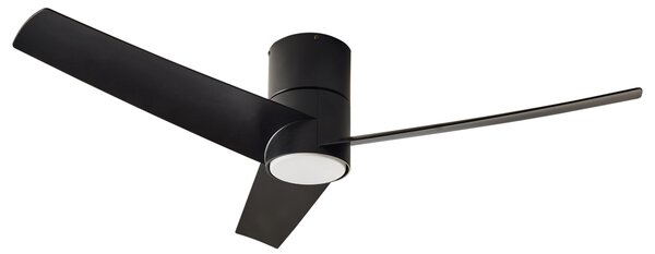 Stropný ventilátor so svetlom čierny syntetický materiál diaľkové ovládanie 5 rýchlostí 3 teploty svetla tradičná obývačka spálňa