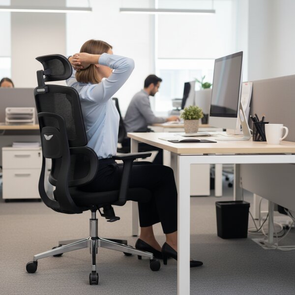 Kancelárska ergonomická stolička Neoseat GARY — čierna, nosnosť 150 kg