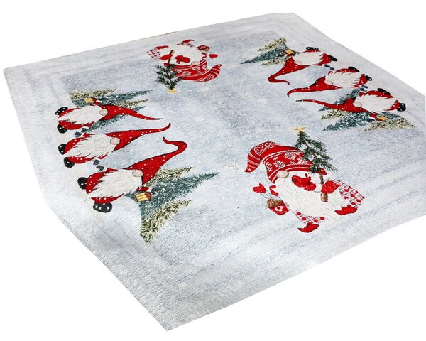 Vianočný gobelínový ženilkový obrus Merry Christmas 90x90 cm Chenille IT044 Farba Viacfarebná Rozmery 90x90 cm