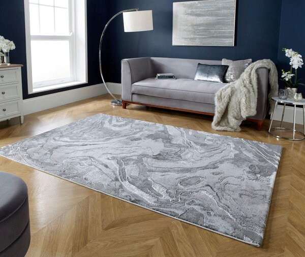 TKANÝ KOBEREC, 160/230 cm strieborná Flair Rugs - Online Only bytové doplnky, Online Only