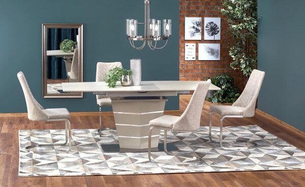 Halmar Rozkladací jedálenský stôl SORENTO 140(180)x80 béžový mat
