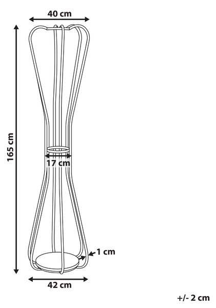 Stojan na kabáty strieborný kovový 165 cm vešiak na oblečenie moderný industriálny štýl dekorácie